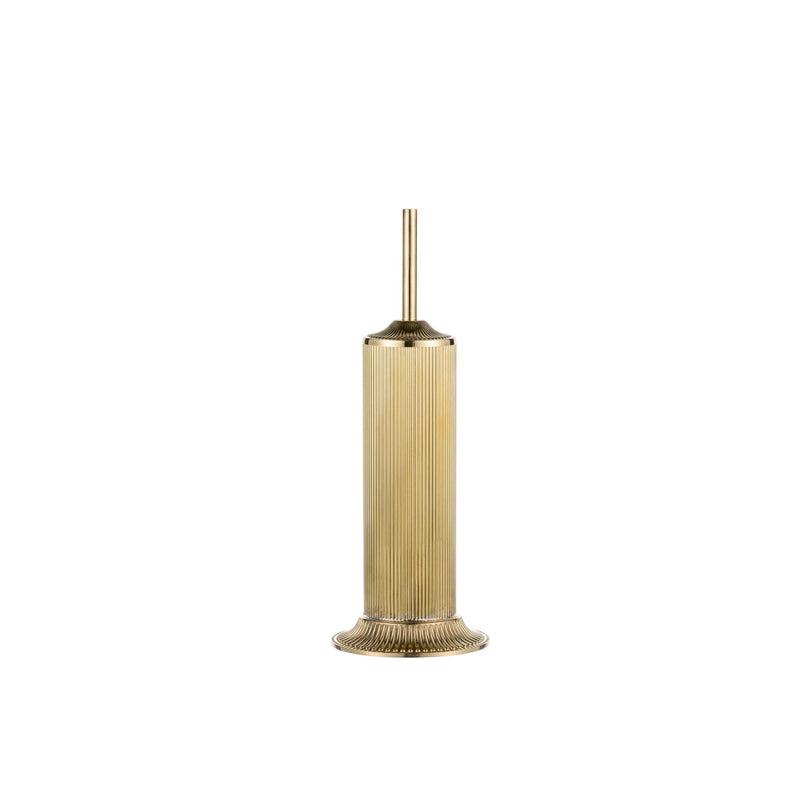 Brass ribbed toilet brush holder - ilbronzetto