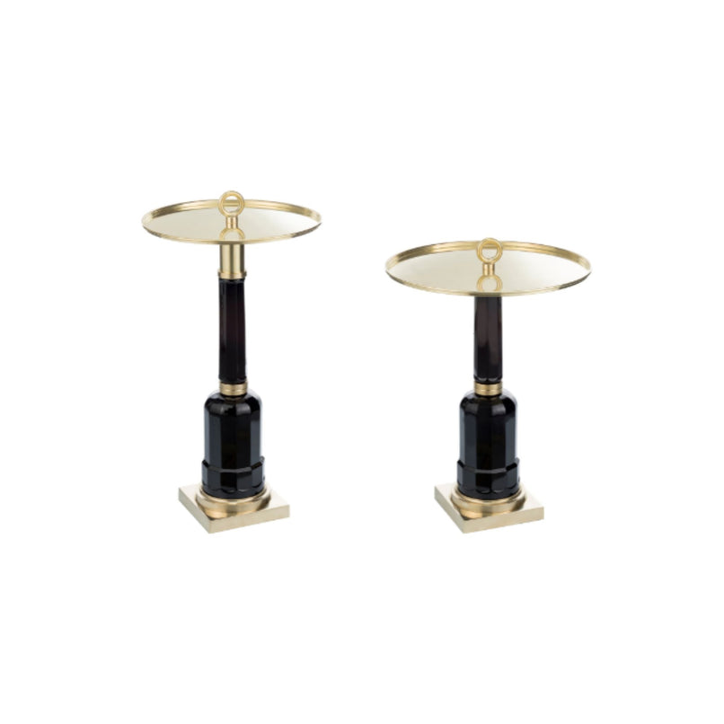Jacaranda black brass table - ilbronzetto