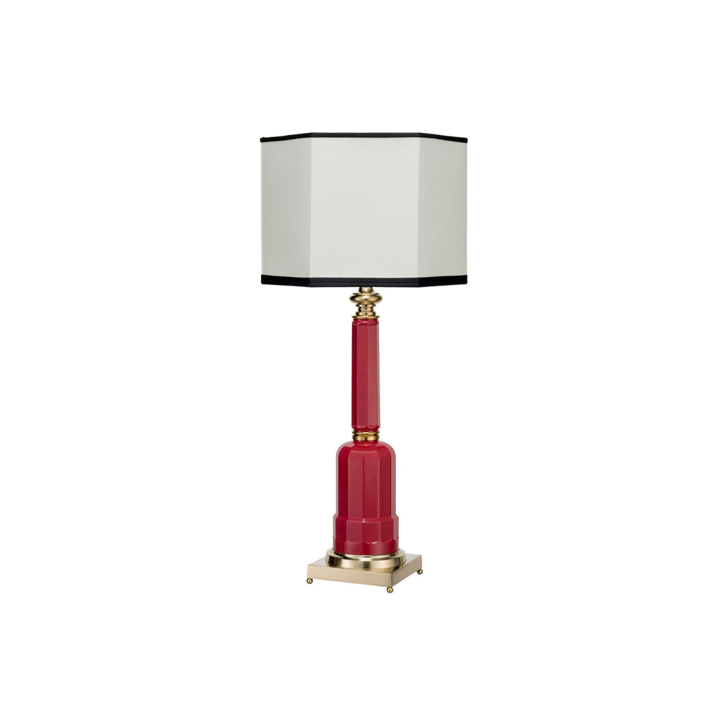 Jacaranda strawberry red brass table lamp – ilbronzetto