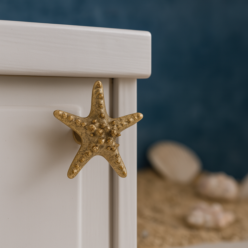 Oceano Ortigia - starfish brass knob