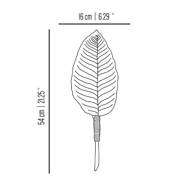 Hortus Heliconia leaf wall light
