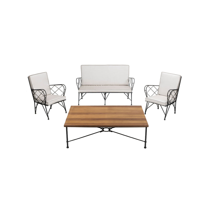 Eden outdoor iron chair