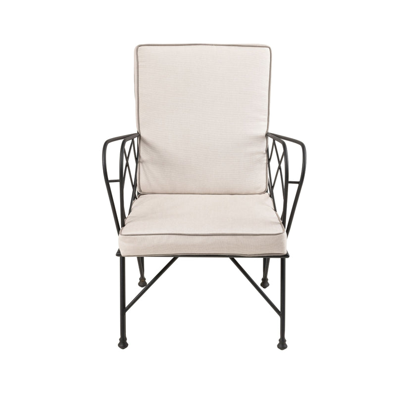 Eden outdoor iron chair
