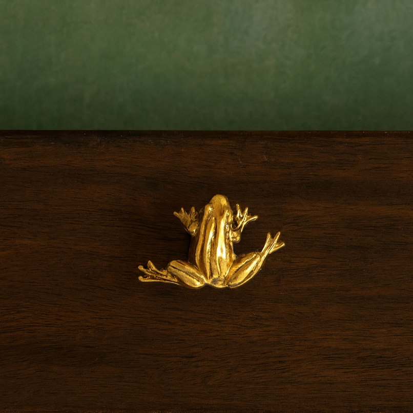 Fauna Dendro – frog brass knob