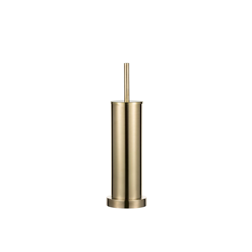 Brass smooth toilet brush holder - ilbronzetto