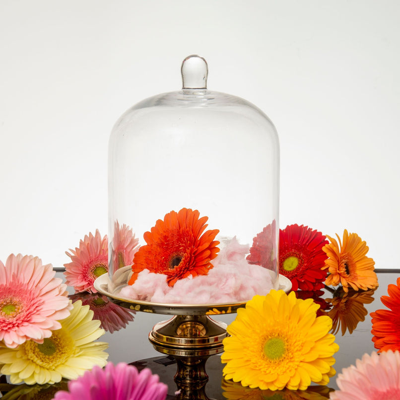 Castle large brass and glass backsplash - ilbronzetto