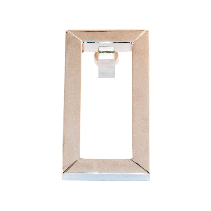 Contemporanea brass rectangular knob - ilbronzetto