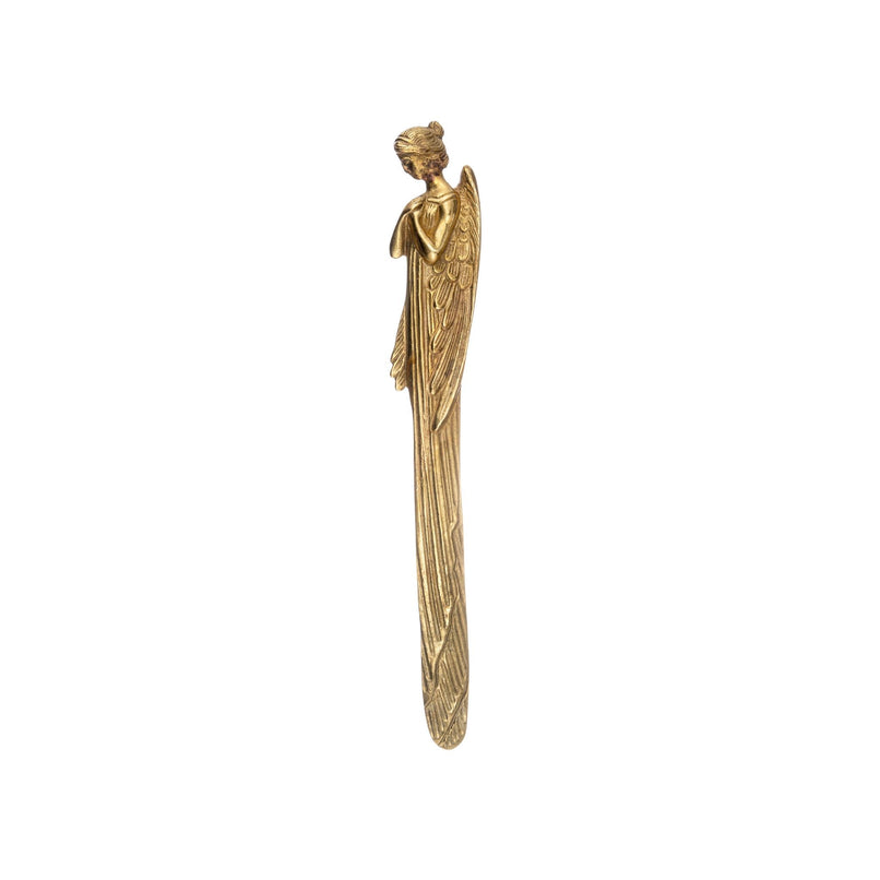 Enchanted angel brass paper cutter - ilbronzetto