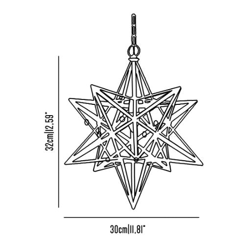 Geometria brass star suspension