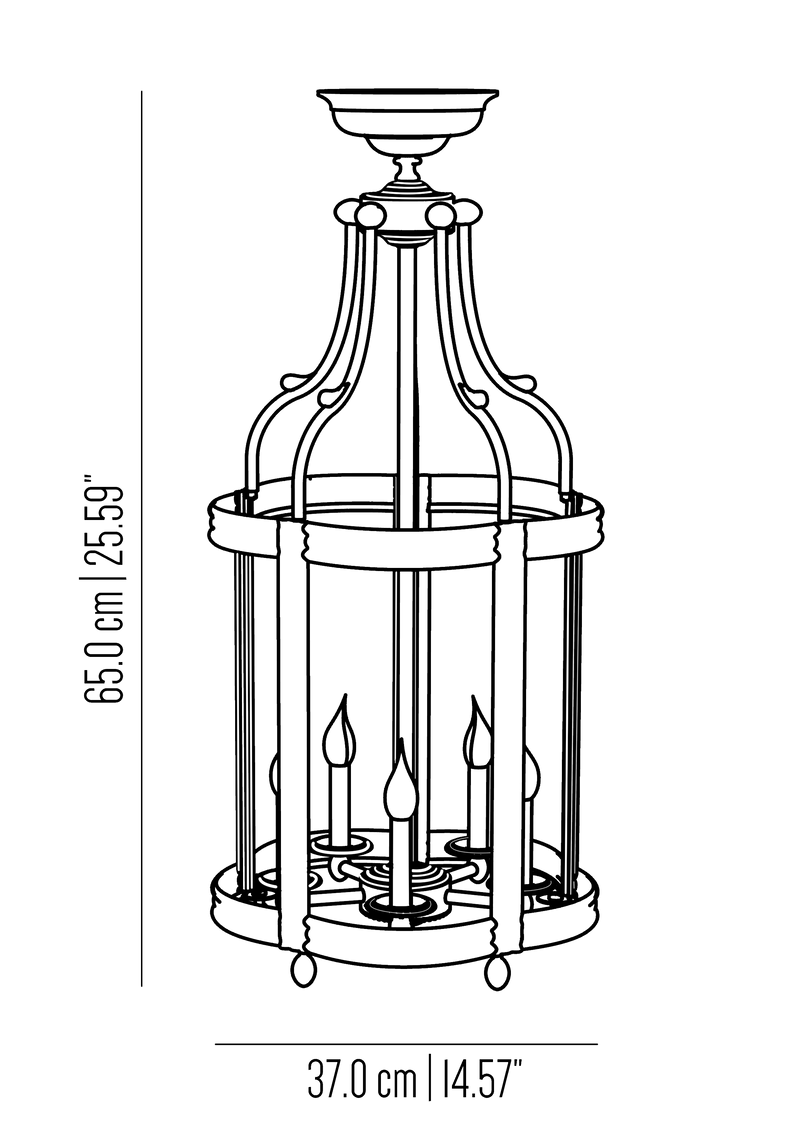 Eden dalia hanging lantern