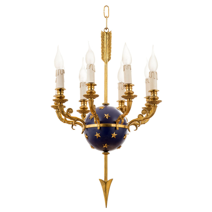 Classic 8 lights starry sky chandelier