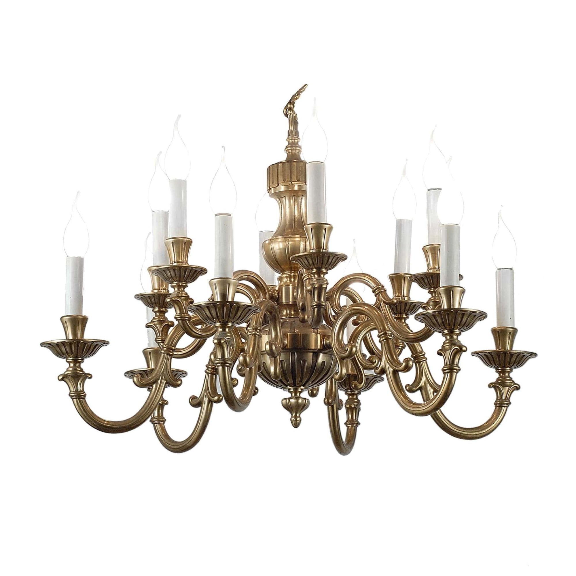 Arcadia large Dutch chandelier – Bronzetto