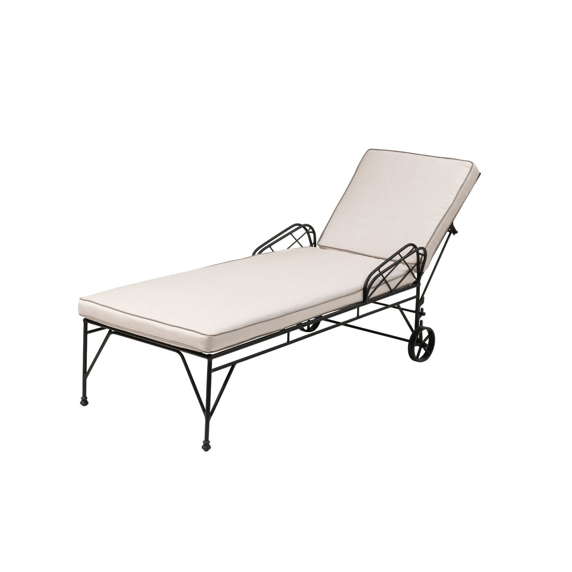 Eden iron outdoor lounge chair – Bronzetto