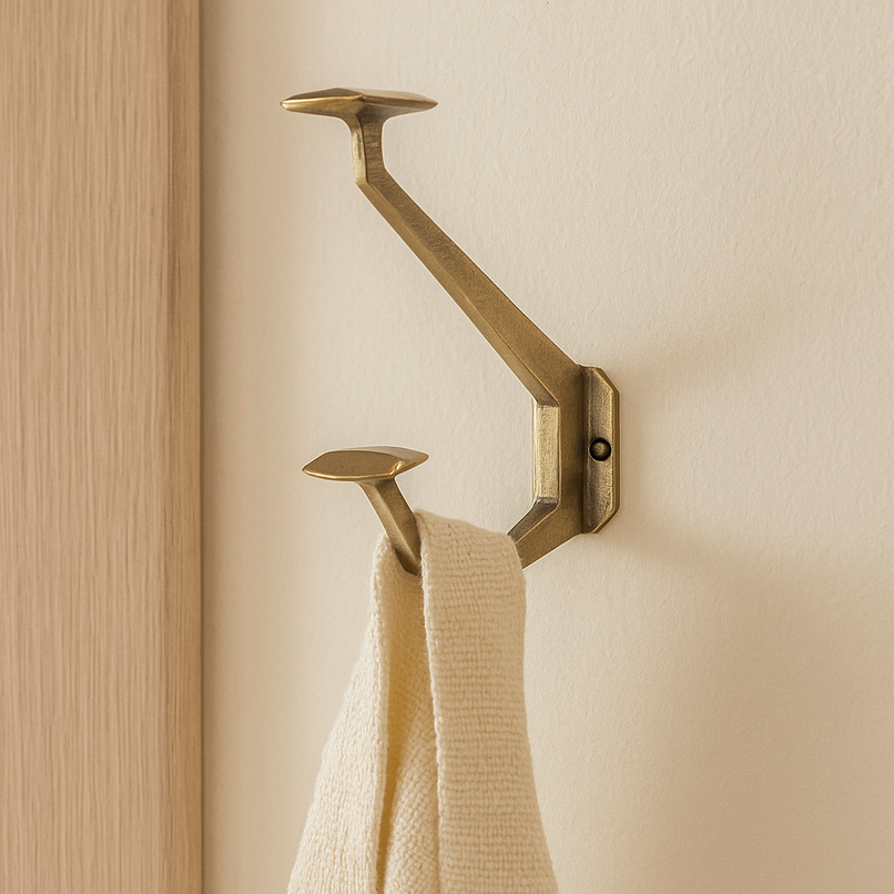 Contemporanea brass simple hook