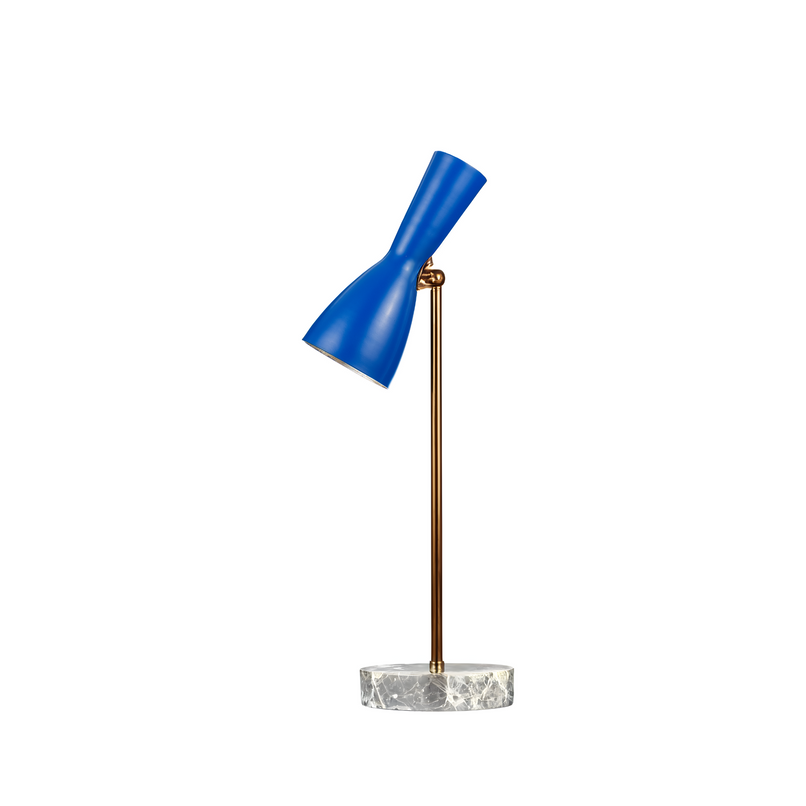 Wormhole genzian blue brass table floor lamp