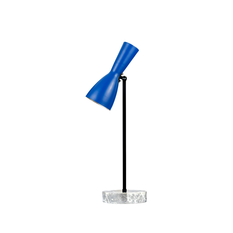 Wormhole genzian blue brass table floor lamp