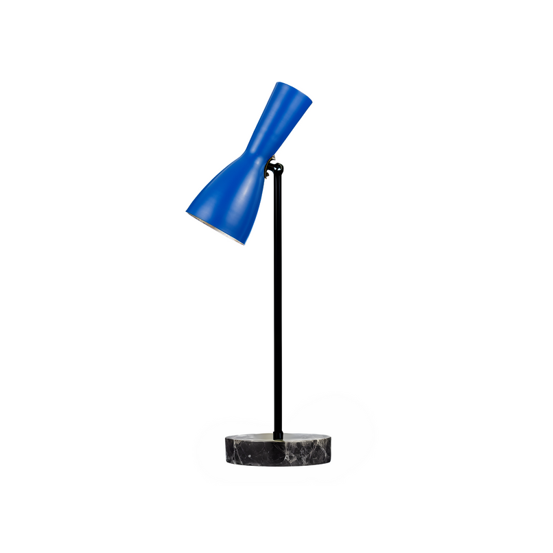 Wormhole genzian blue brass table floor lamp