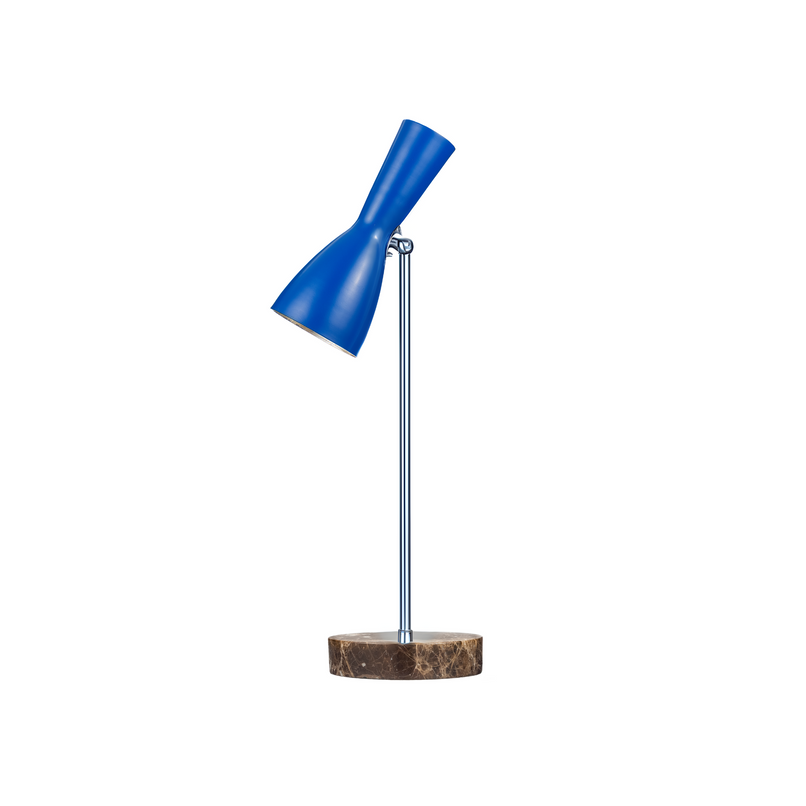 Wormhole genzian blue brass table floor lamp