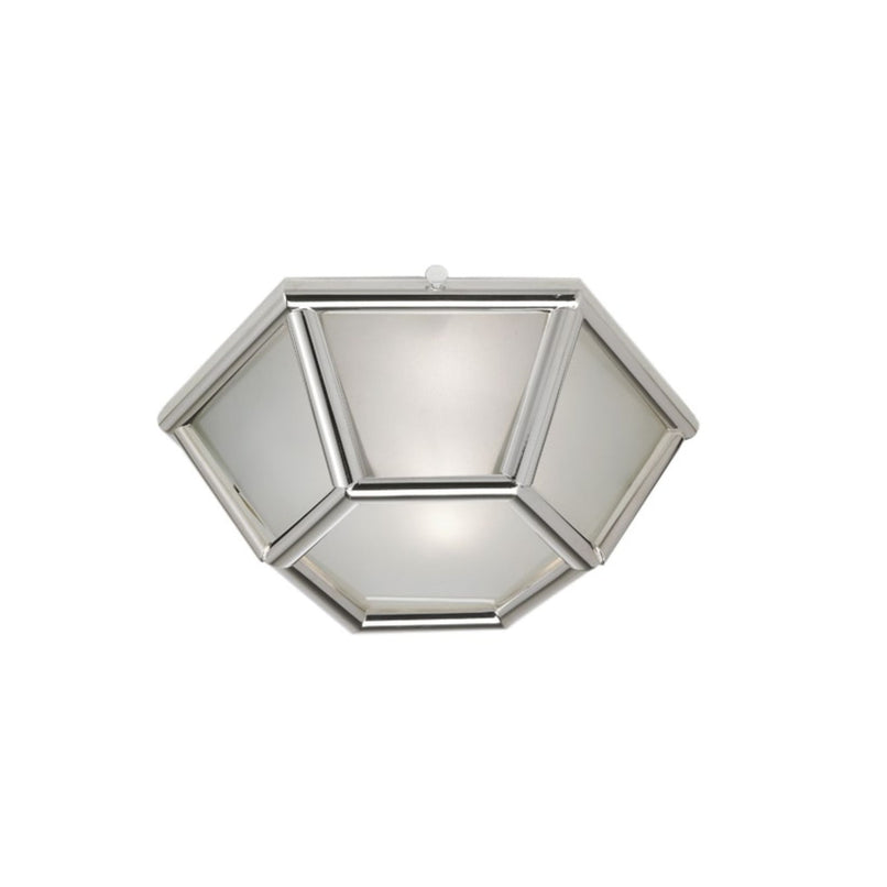 Geometria brass and glass ceiling light