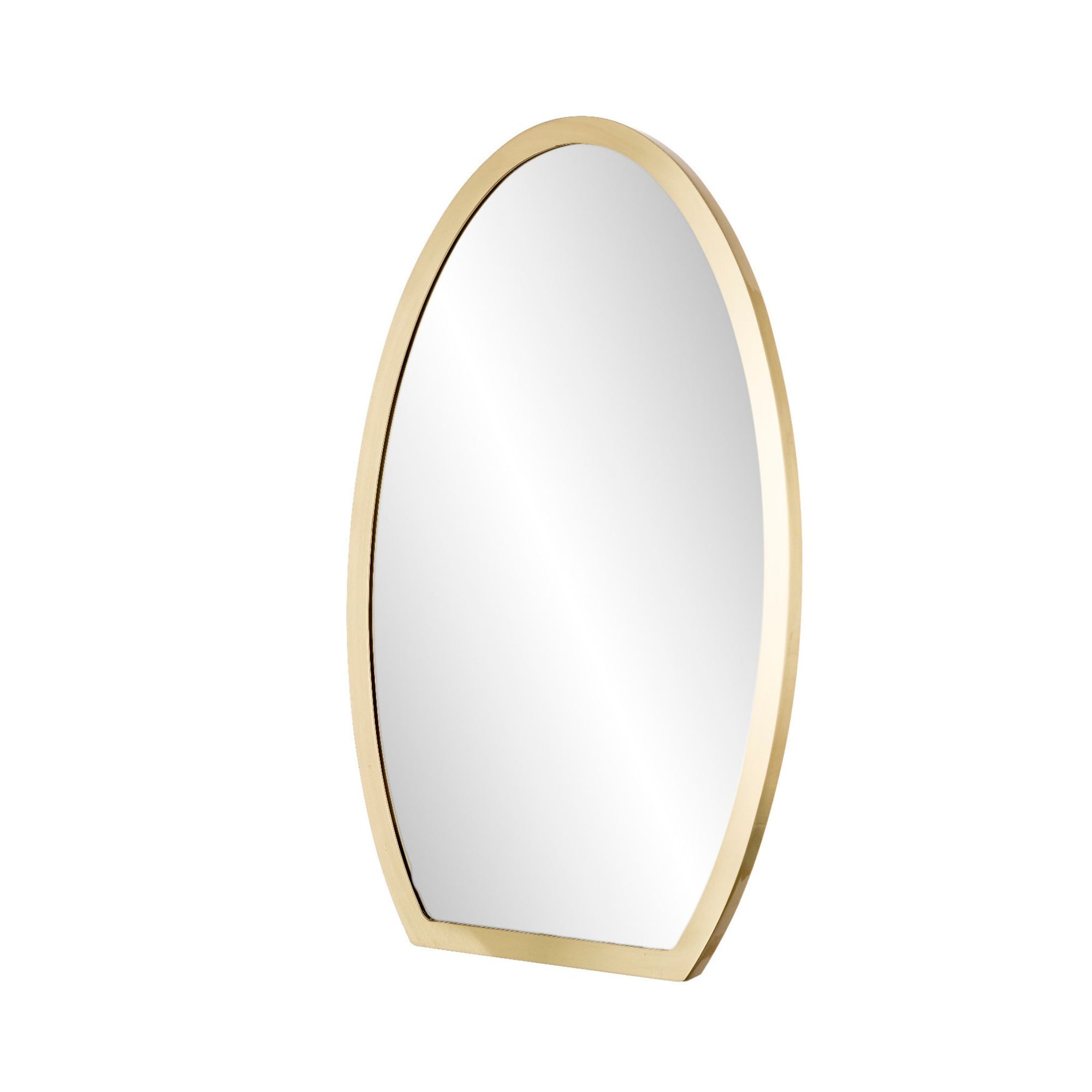 Specchio ovale medium in ottone – ilbronzetto