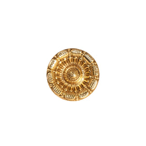 Novecento Dublino Brass Knob: A simple circular brass knob, perfect for adding timeless elegance to your décor.