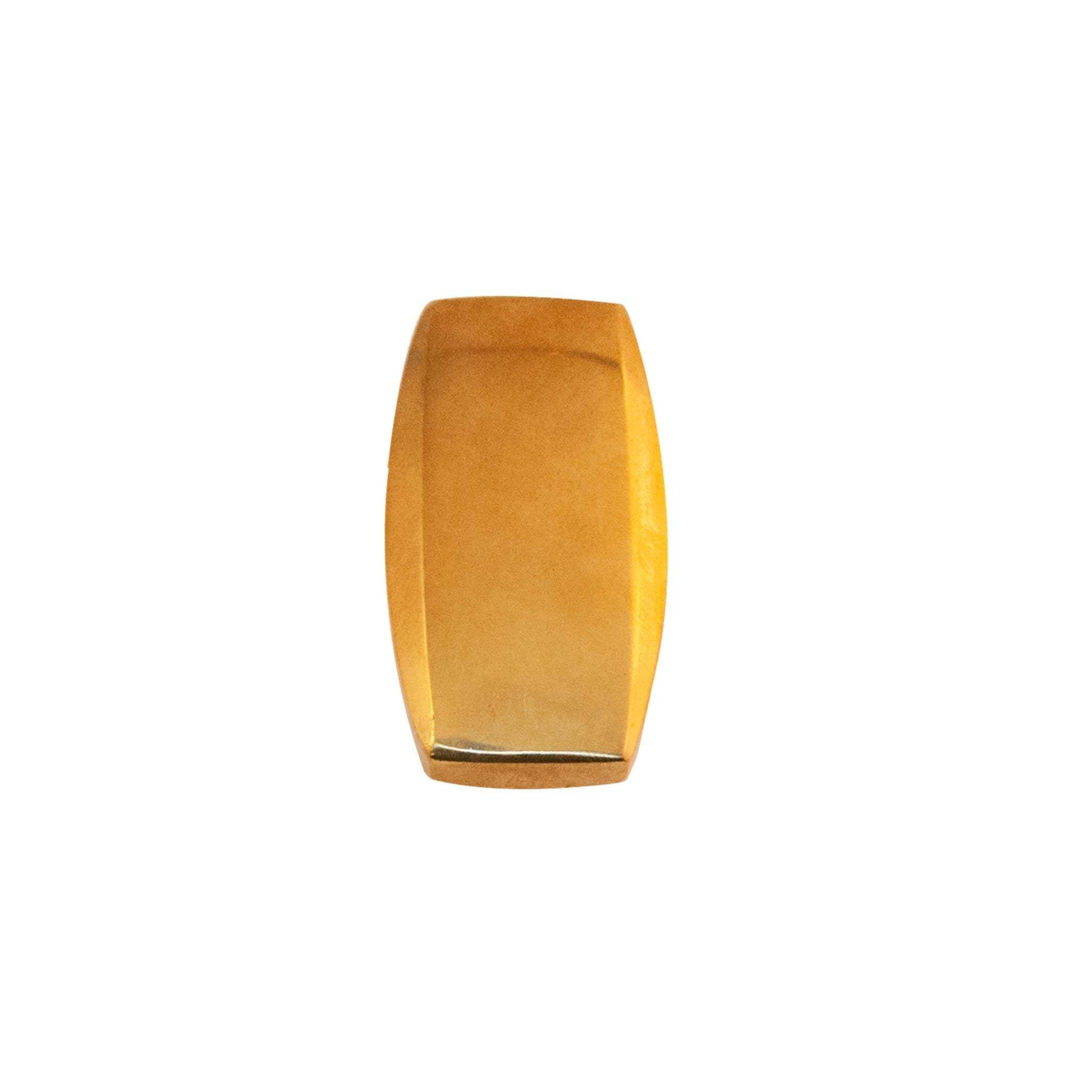 Novecento Praga Brass Knob: A simple and linear brass knob, perfect for adding timeless elegance to your décor.