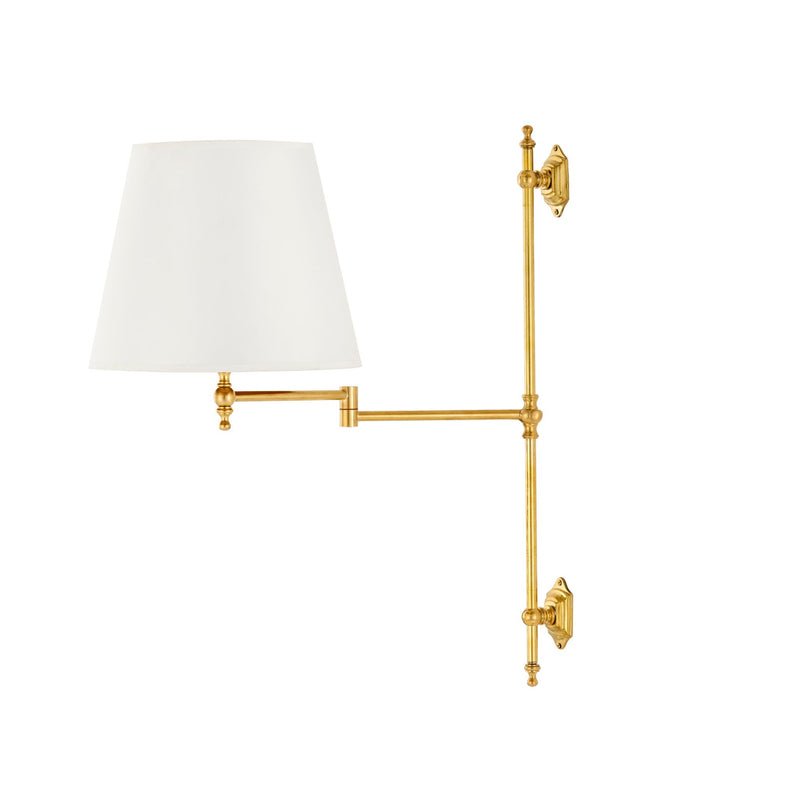 Novecento brass wall light with joints