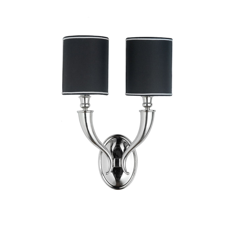 Novecento two lights horn wall sconce