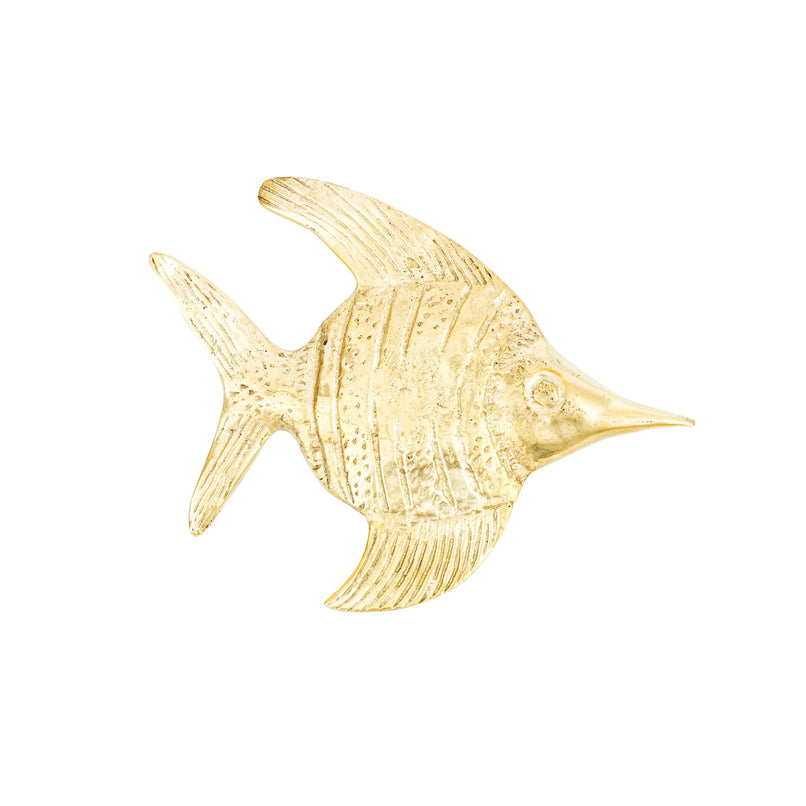 Oceano brass fish knob
