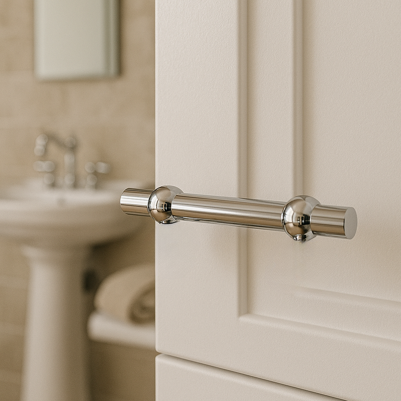 Contemporanea brass T bar knob