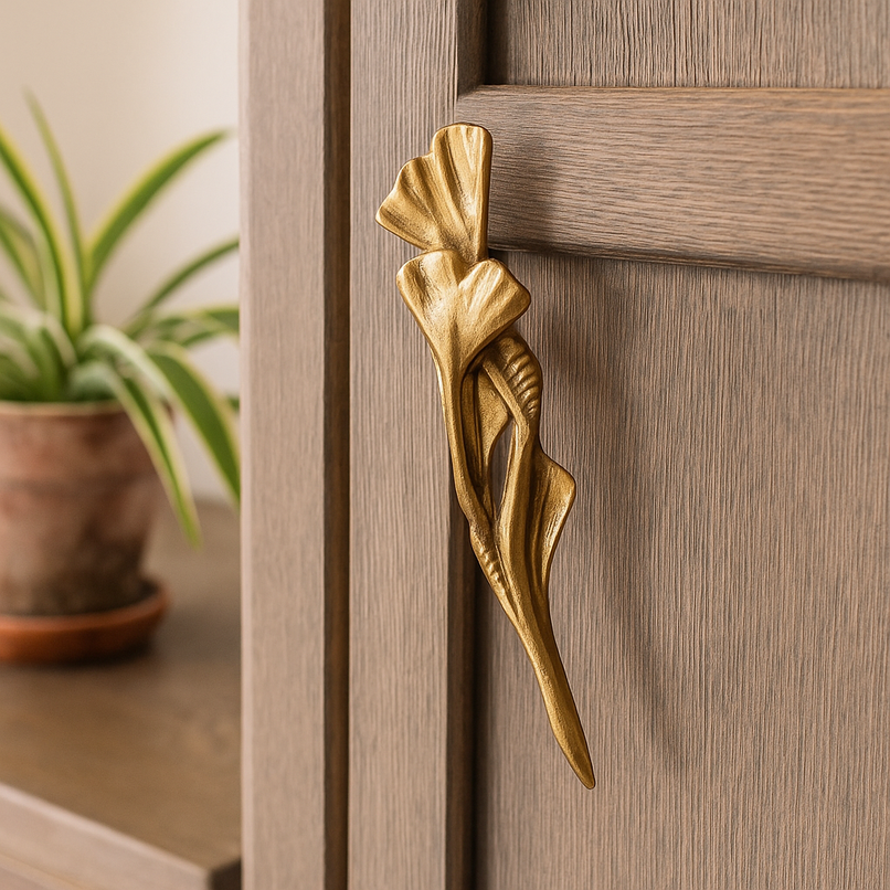 Ginkgo Brass Knob