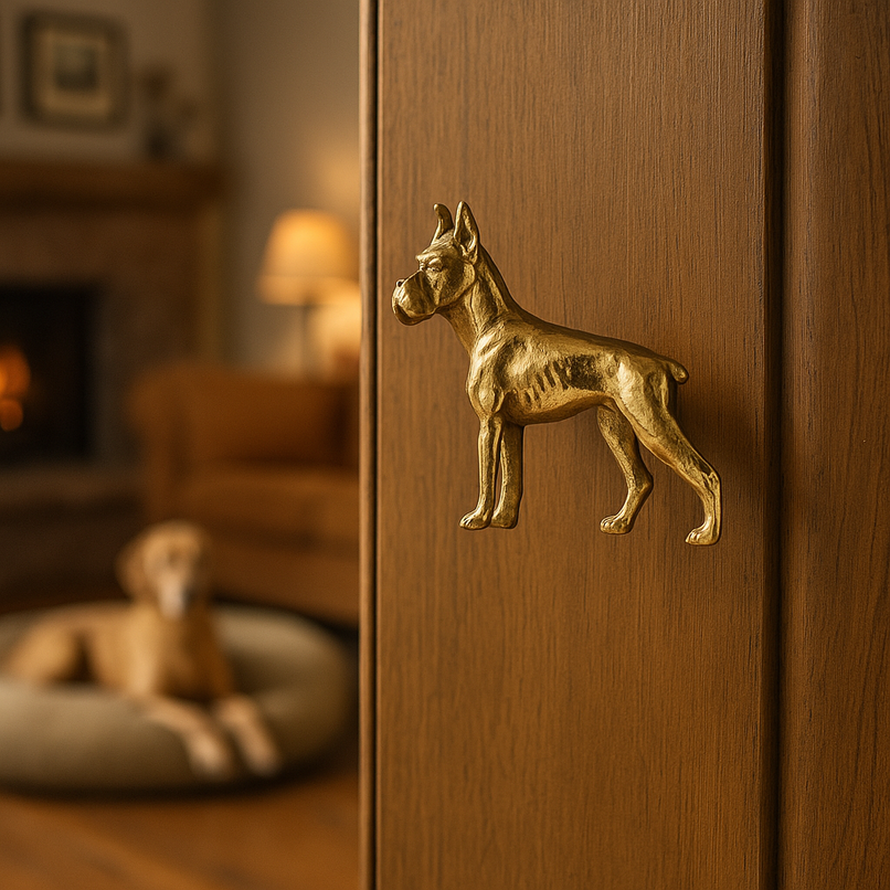 Pitbull brass knob