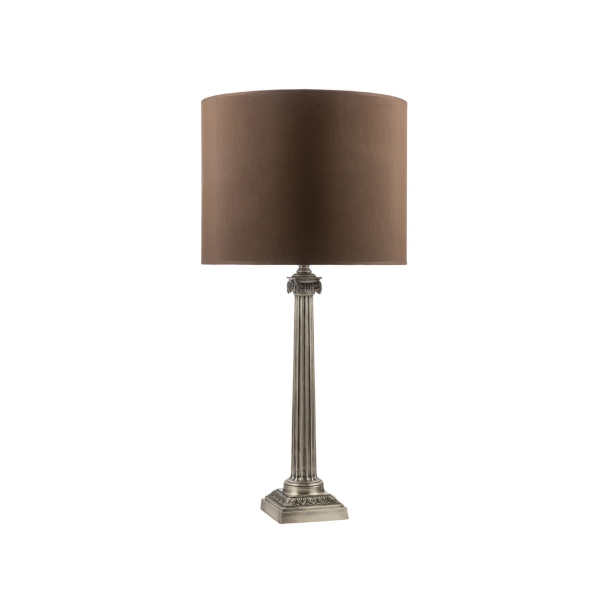 Palmira ionic column table lamp – Bronzetto