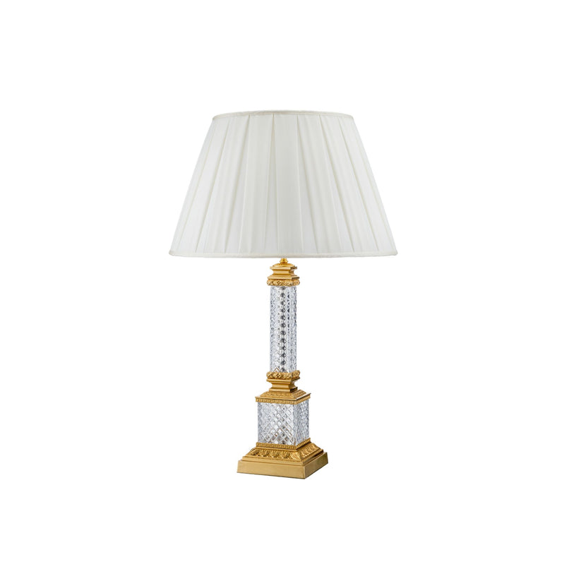 Reggia table lamp with bronze and crystal