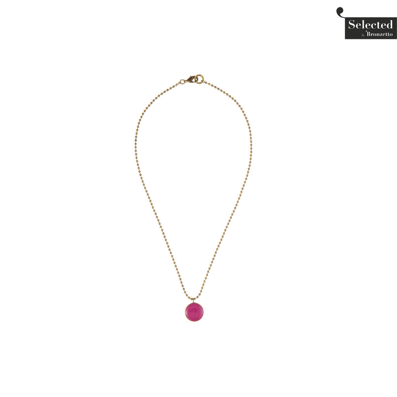 Smarties brass necklace by Celeste Generoso