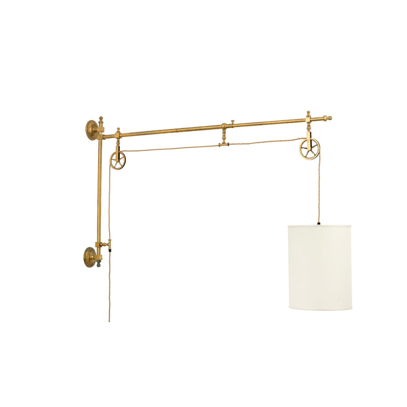 Urban brass wall light with adjustable arm
