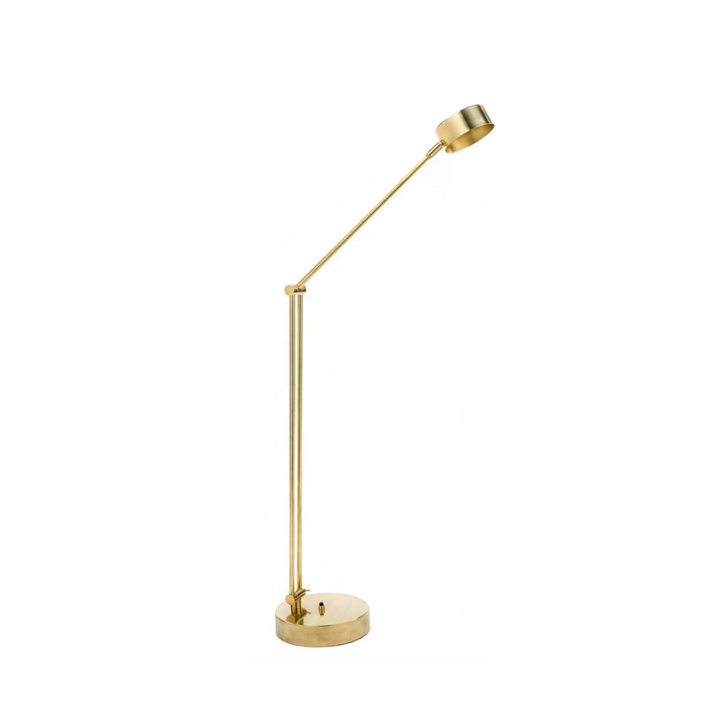 Urban Ruz brass table lamp with jointed arm