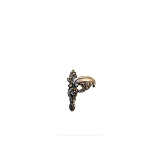 This brass hook features a smooth, rounded design with a polished finish, giving it a warm, golden appearance. The hook is sturdy and slightly curved, making it ideal for hanging coats, towels, or accessories. Its timeless and elegant design complements both modern and classic interiors.