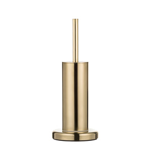 Our oval brass toilet brush holder is a sleek and elegant addition to any bathroom. The holder is handcrafted from polished brass, offering a smooth and cool-to-the-touch surface that exudes timeless sophistication. Its oval shape provides a compact yet spacious design, securely holding the toilet brush while maintaining a clean and stylish appearance. The sturdy base ensures stability, while the brass finish adds a refined touch to your bathroom decor.