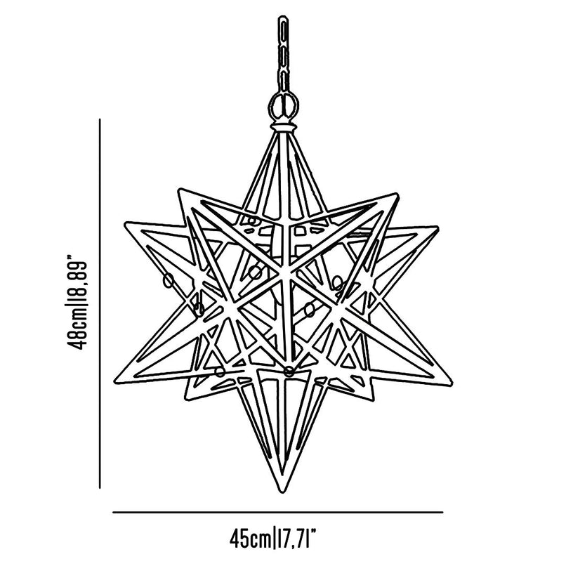 Geometria brass star suspension
