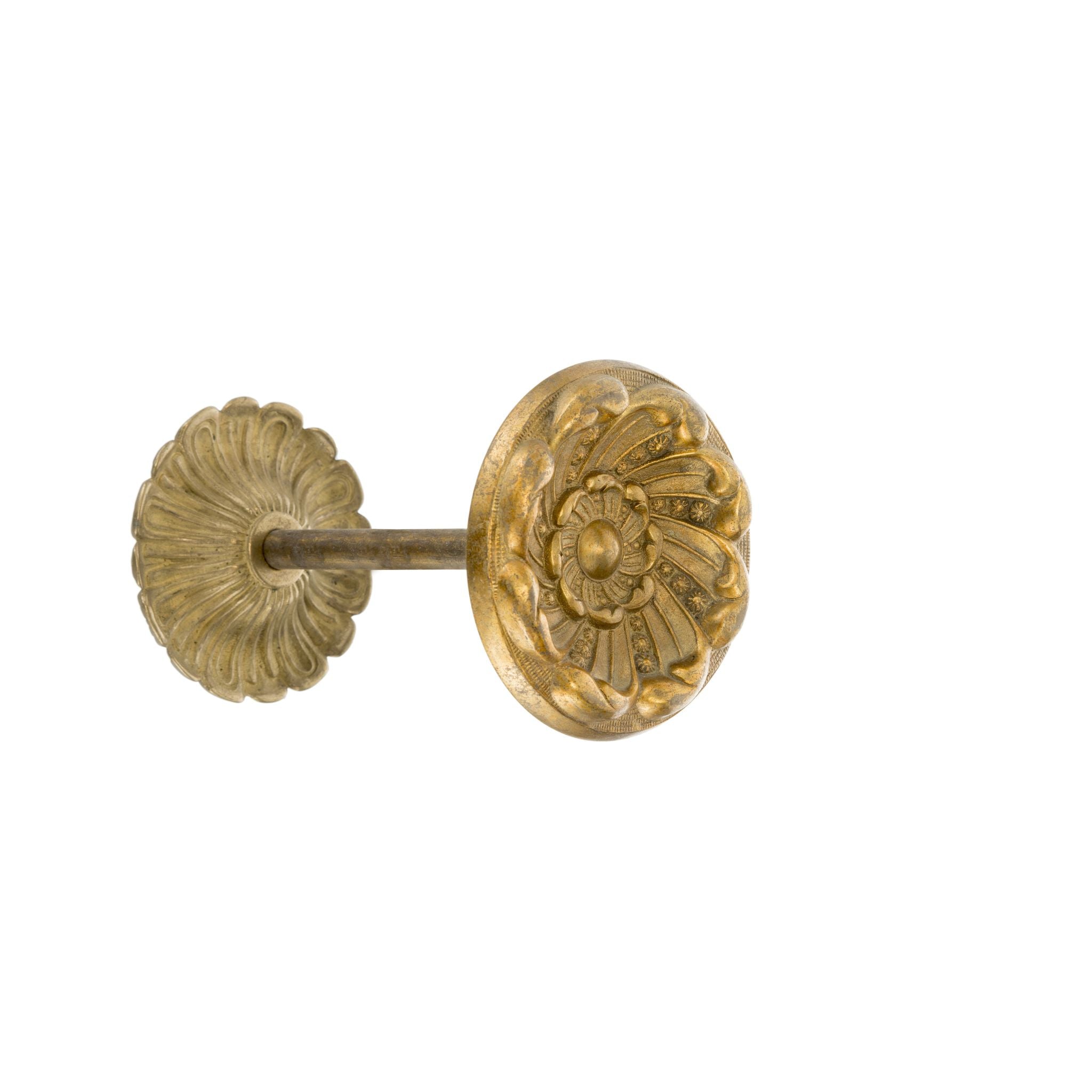 A circular curtain tieback made of solid brass with a smooth, polished finish. The tieback features a simple yet elegant ring design, perfect for holding curtains in place while adding a touch of luxury and refinement to your space.