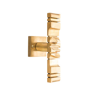 This brass window handle has a smooth surface with an abstract design that adds a subtle texture. The handle is cool and solid to the touch, with a polished brass finish. The abstract decoration creates a tactile pattern you can feel, offering a unique experience when holding the handle. Its sturdy construction ensures durability, and the design adds an artistic touch to any window, while being comfortable to grip.