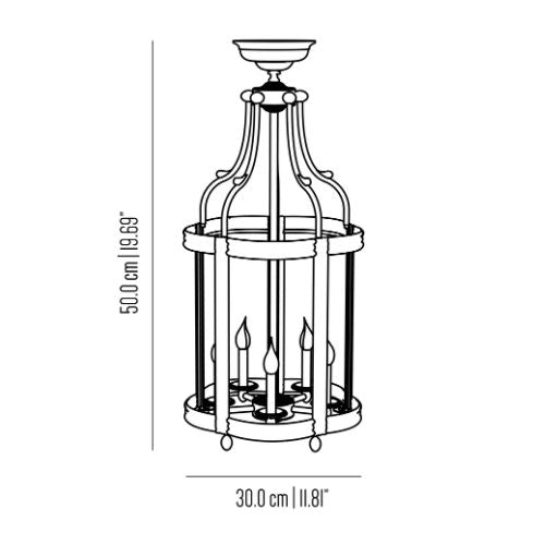 Eden dalia hanging lantern