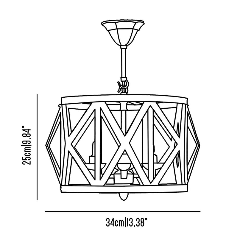 Geometria brass small suspension