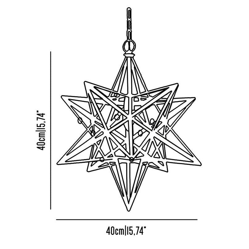 Geometria brass star suspension