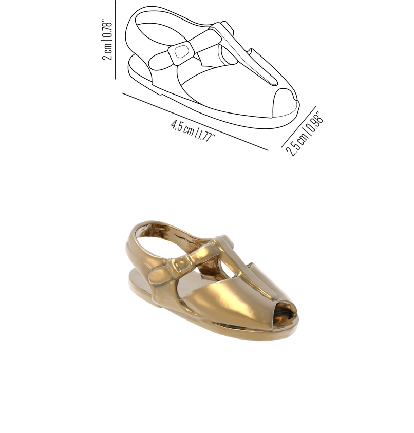 Kindergarten brass children sandal knob