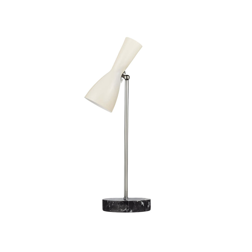 Wormhole cream brass table lamp