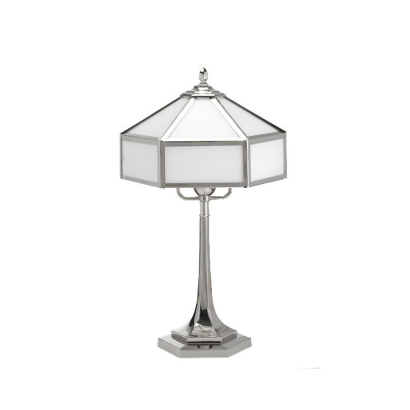 Geometria brass table lamp