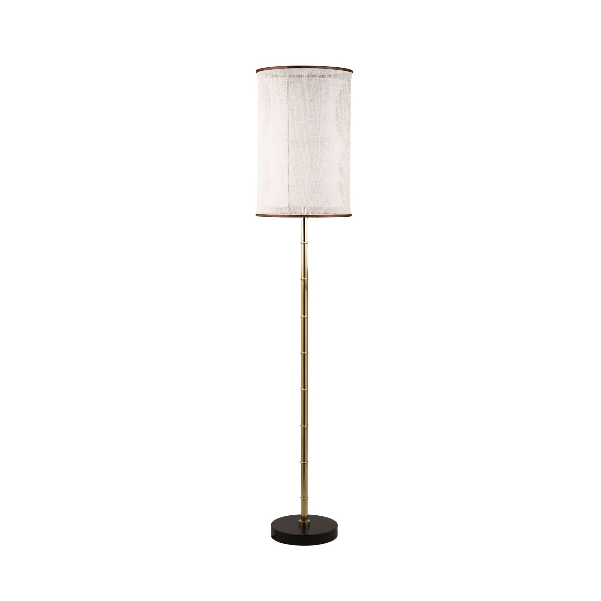 Bamboo floor lamp – Bronzetto