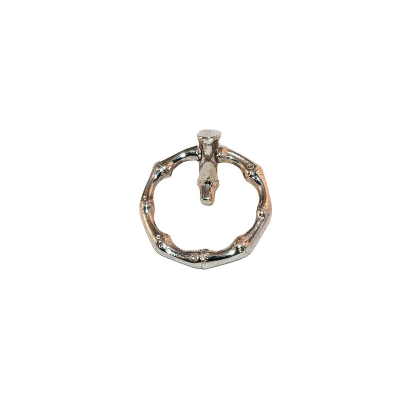 Bamboo brass knots circular knob - ilbronzetto